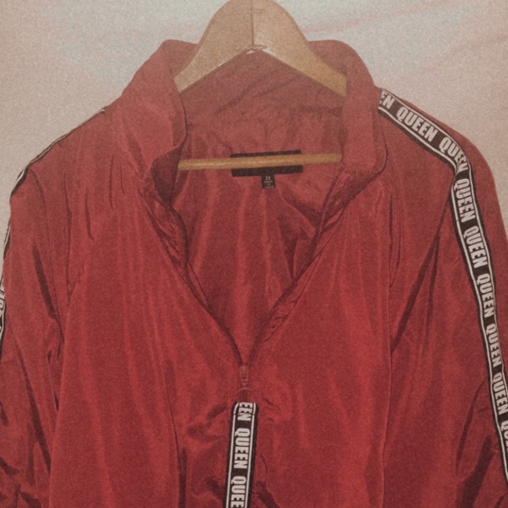“queen” windbreaker